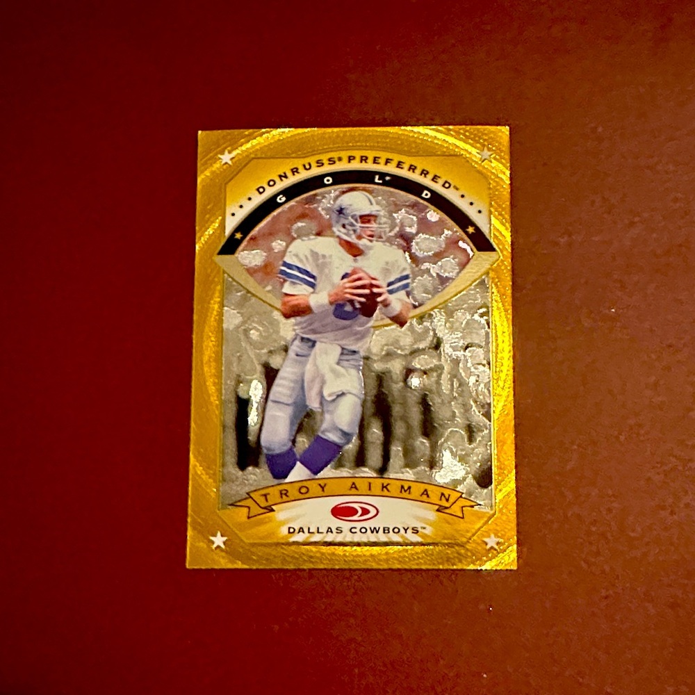 Donruss Preferred Gold Troy Aikman Card